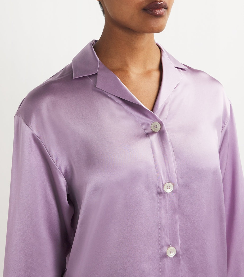 Purple Silk Pyjamas