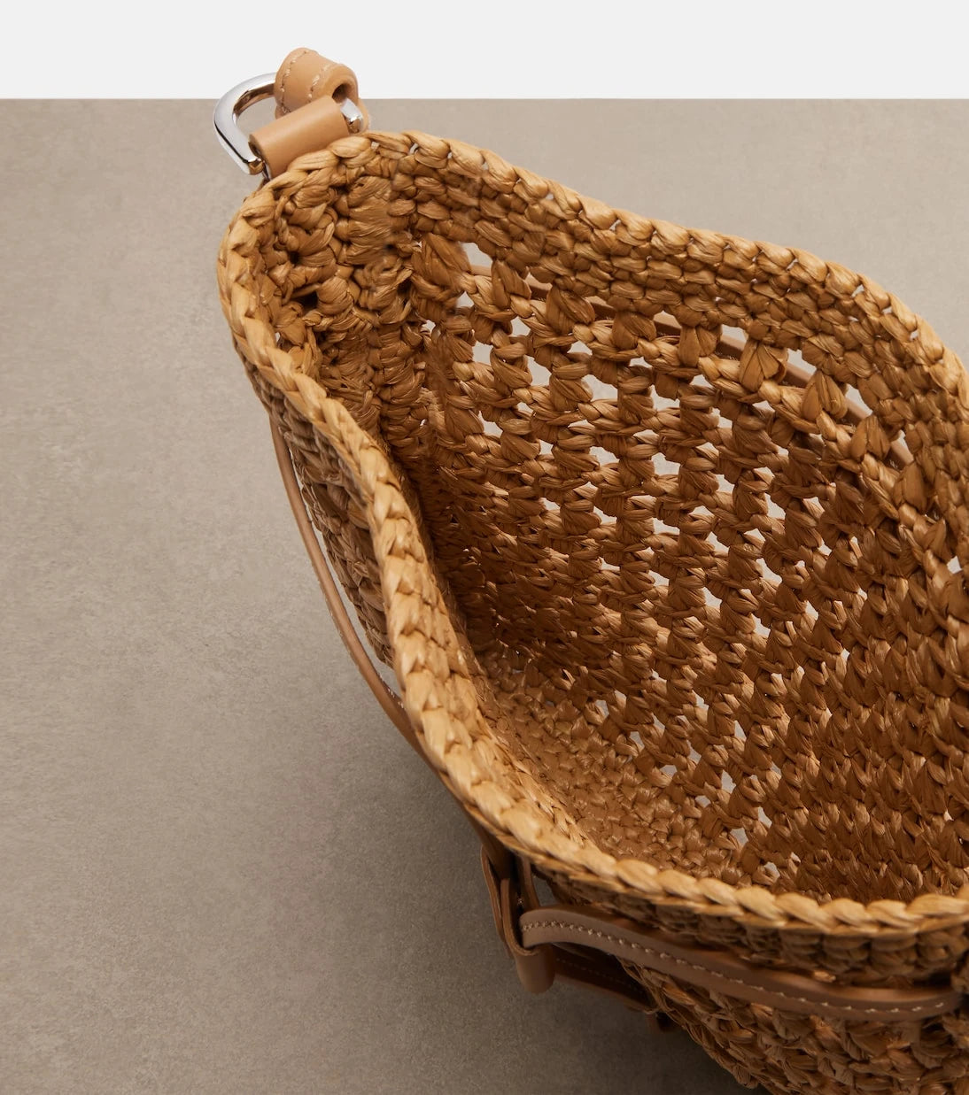 Tod's - EBL Mini raffia-effect bucket bag