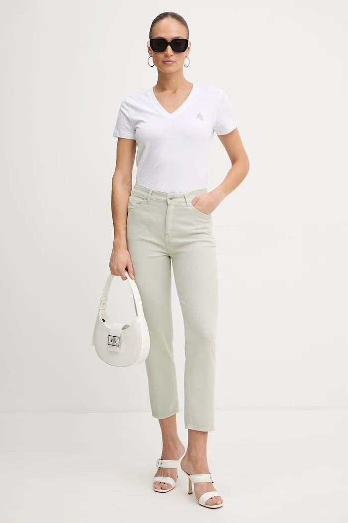 Armani Exchange relaxed fit kadın kot pantolon