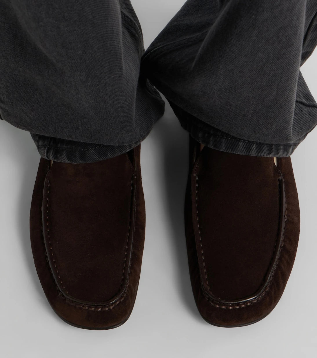 The Row - Leo suede loafers