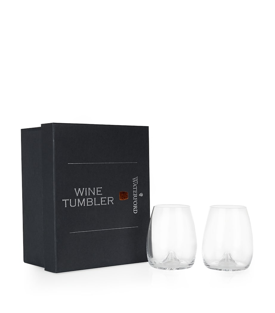 Set of 2 Elegance Stemless Wine Glasses