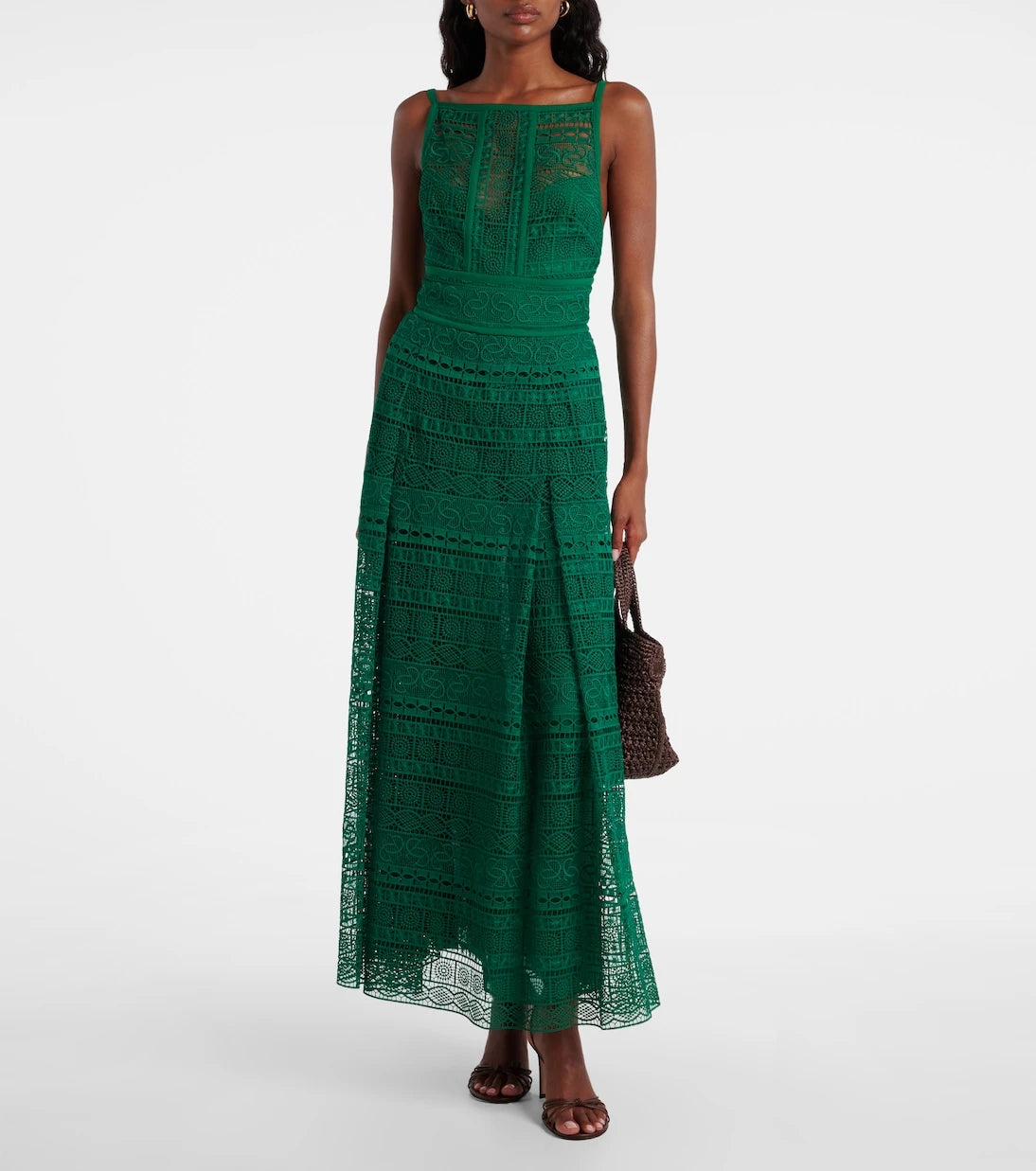 Elie Saab - Macramé midi dress