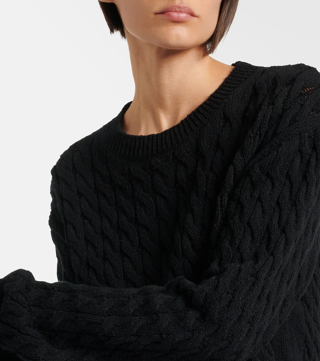 The Row - Orus cable-knit cotton and linen sweater