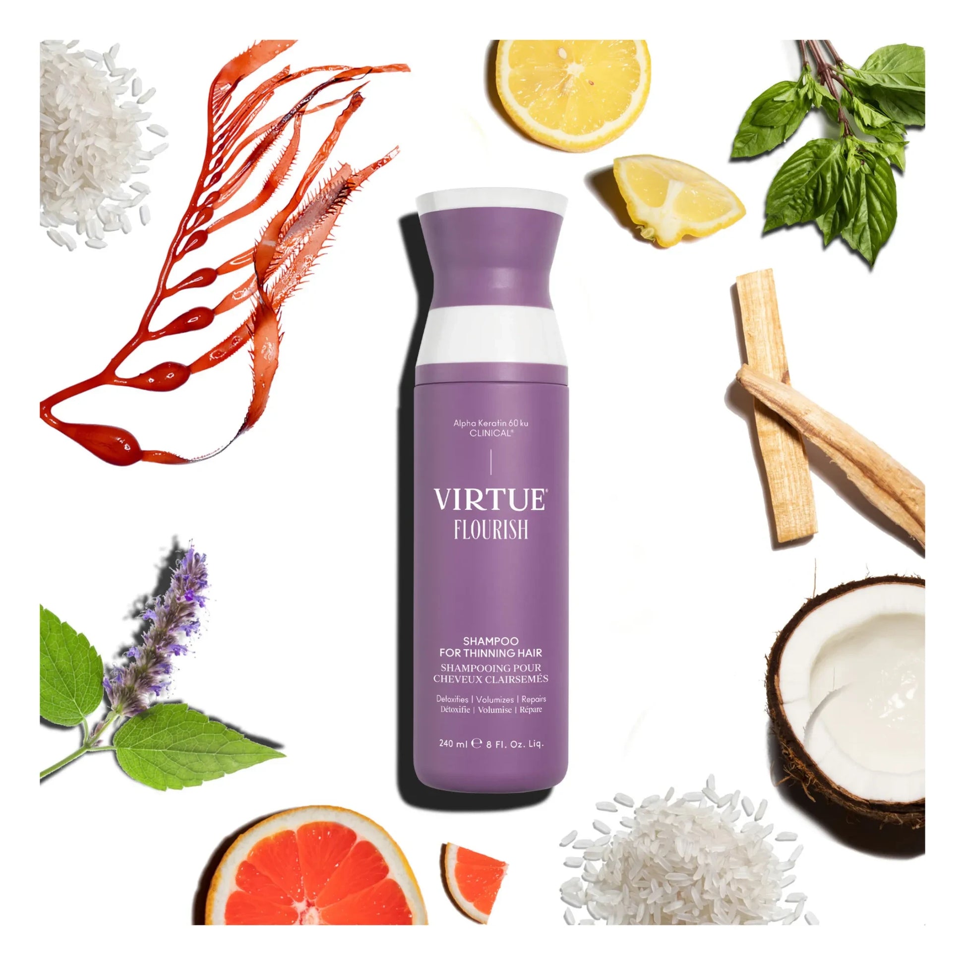 Virtue - Flourish Shampoo for Thinning Hair - 240 ml