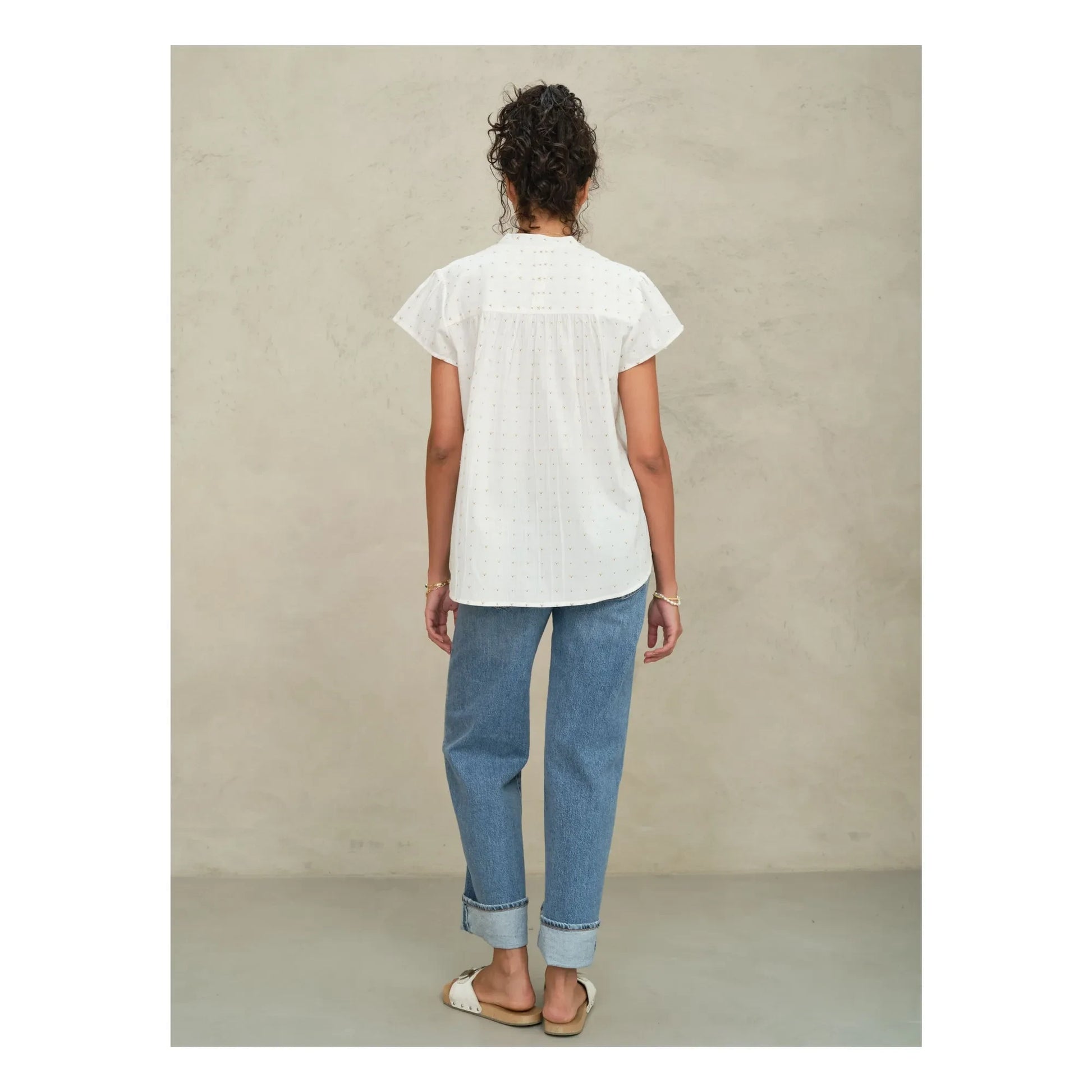 M.A.B.E. - Rita Cotton blouse | White