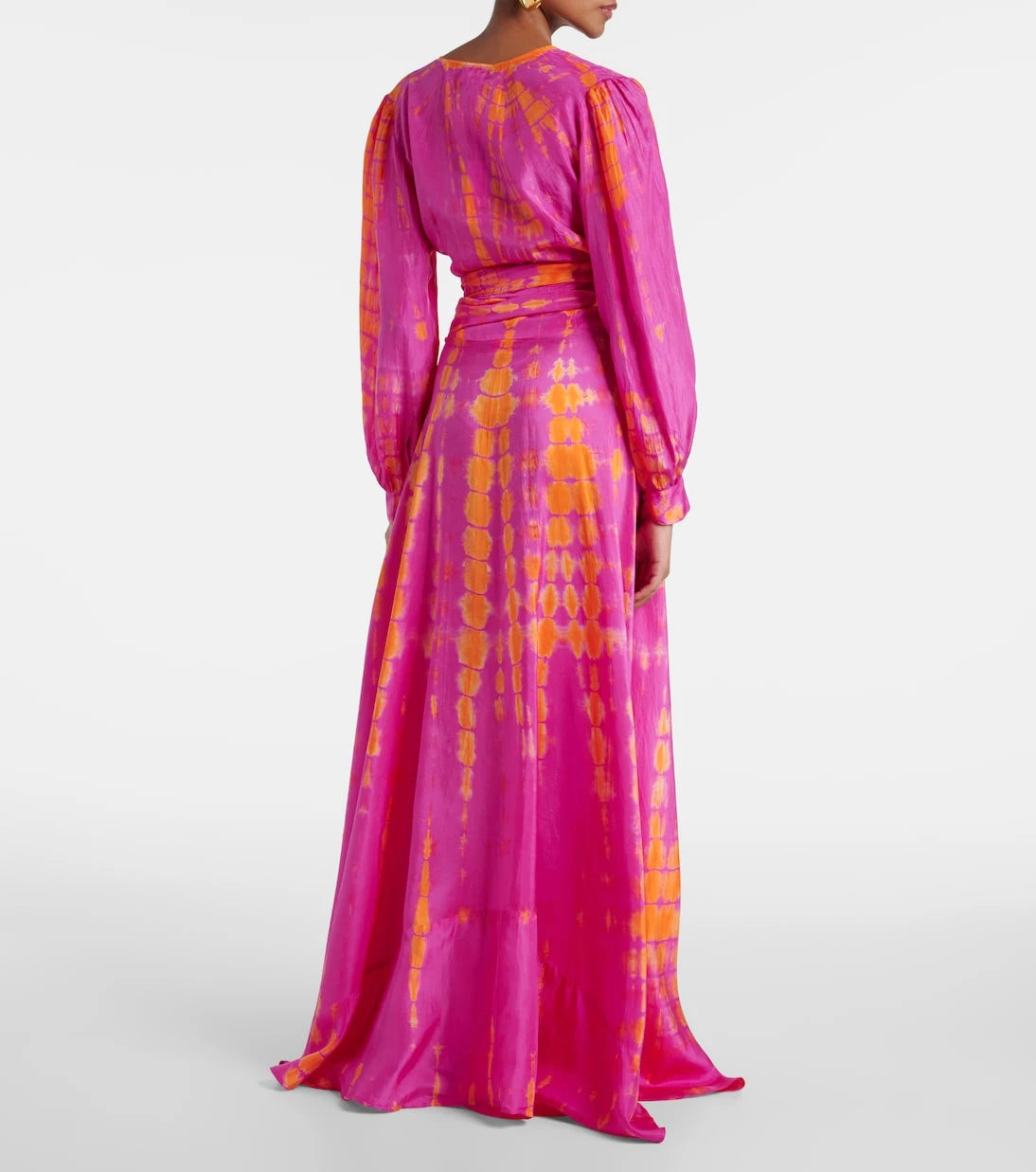 Anna Kosturova - Tie-dye silk wrap top