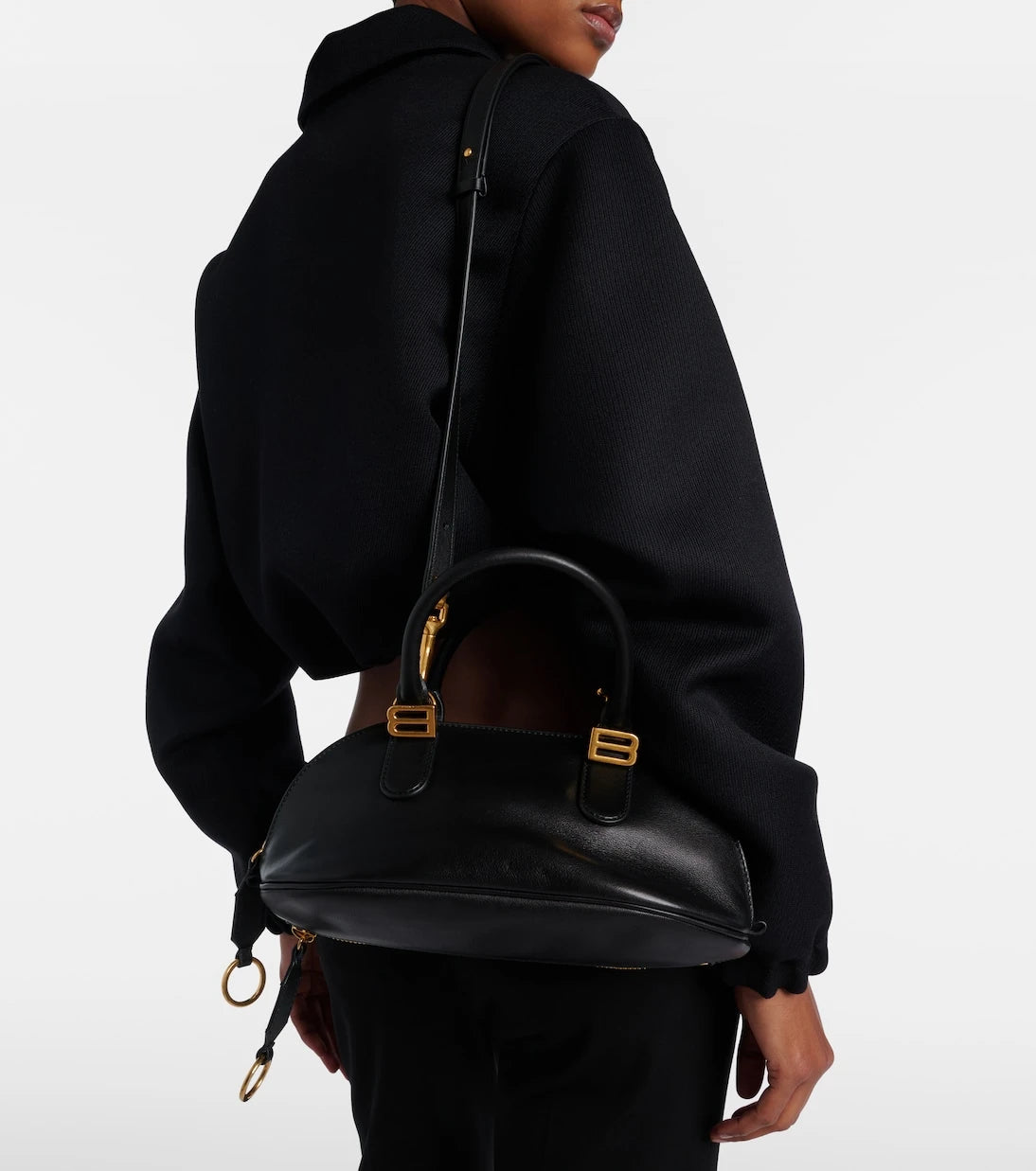 Balenciaga - Bolero Mini leather top-handle bag
