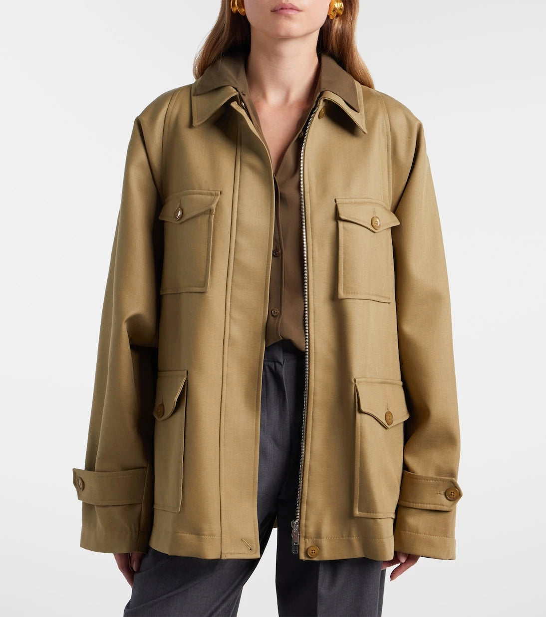 The Frankie Shop - Kelia belted padded jacket