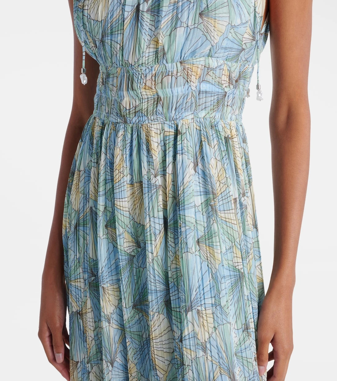 Veronica Beard - Yardley floral pleated chiffon gown