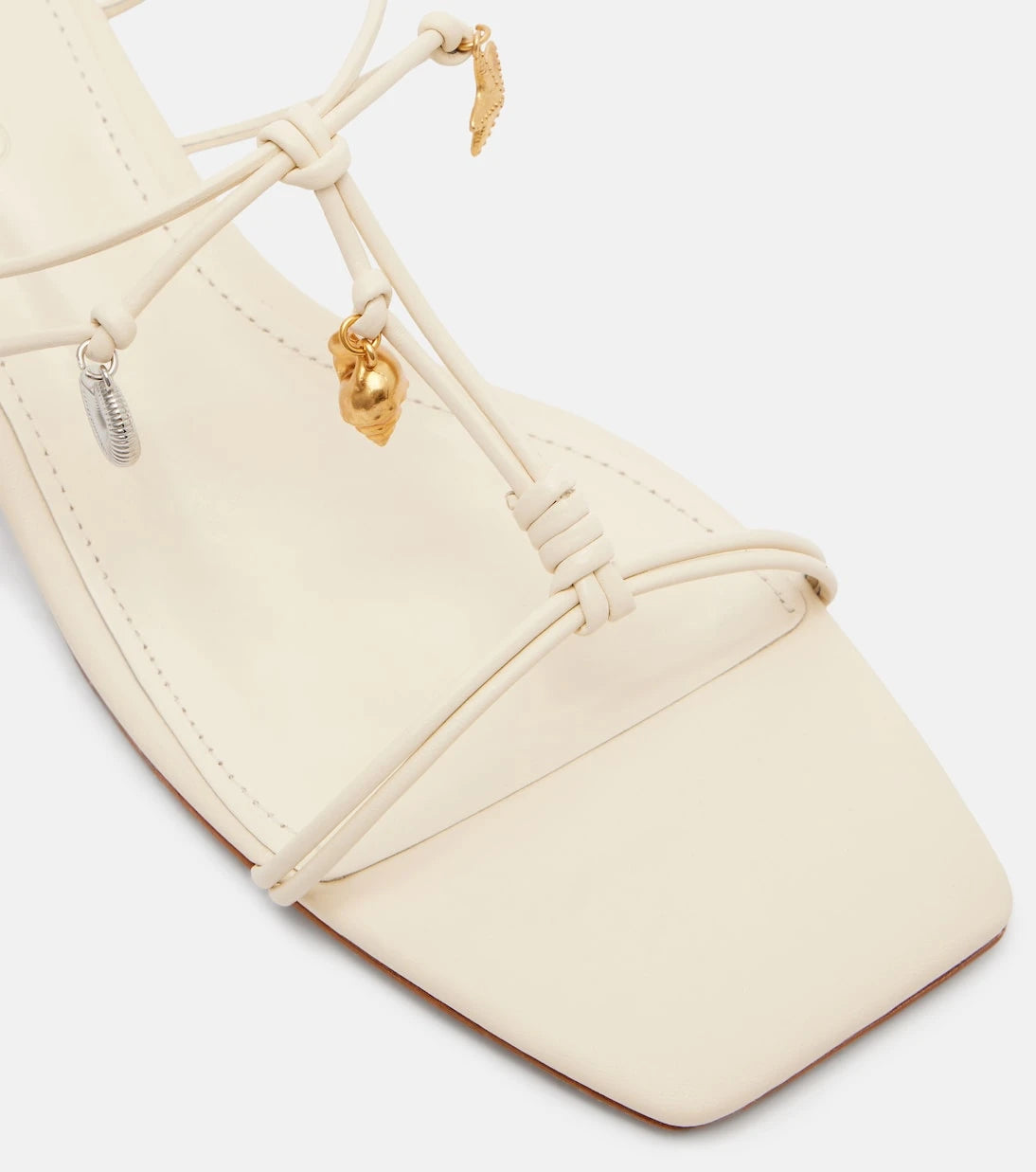 Farm Rio - Embellished leather mules