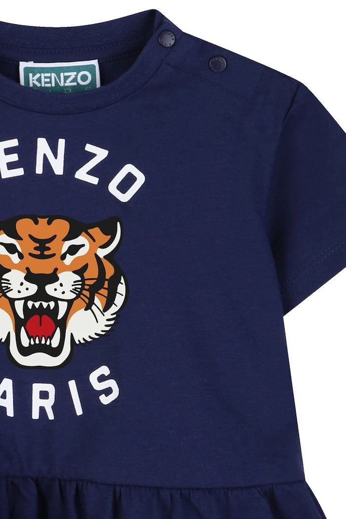 Бебешка памучна рокля Kenzo Kids
