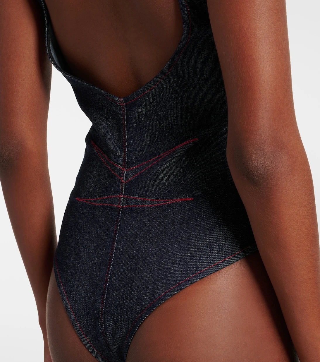 Alaïa - Denim bodysuit