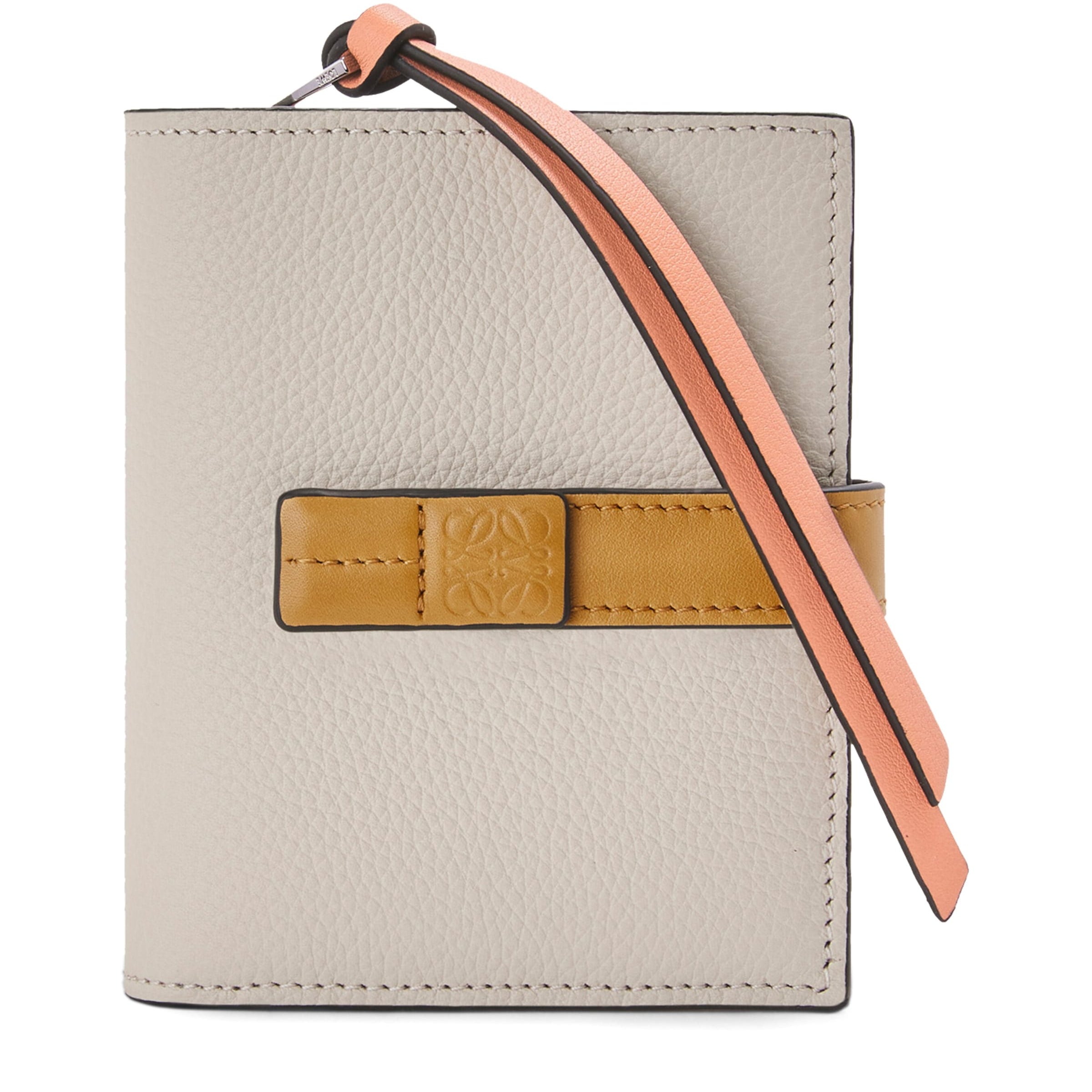 LOEWE Beige Leather Zip Wallet