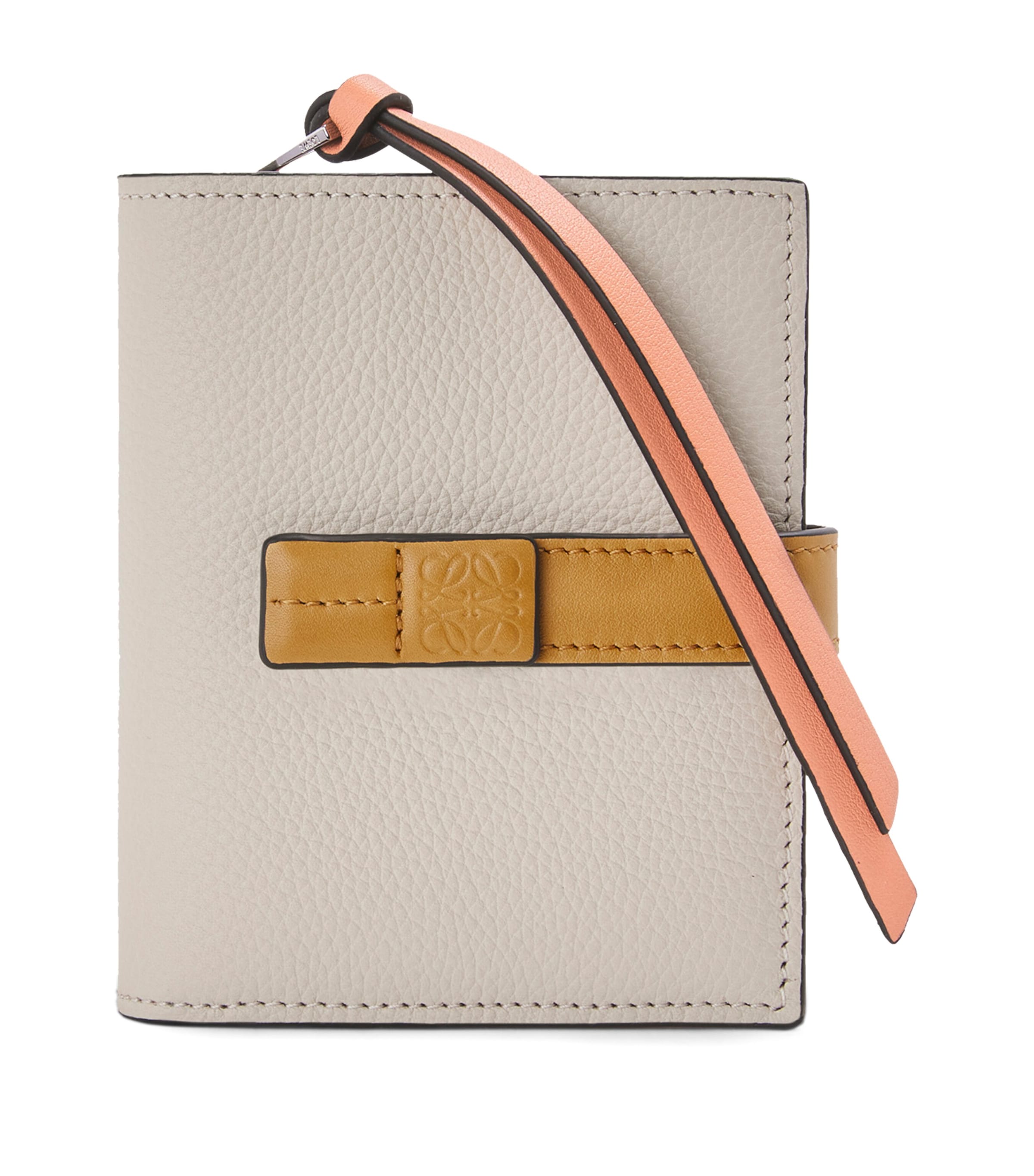 LOEWE Beige Leather Zip Wallet