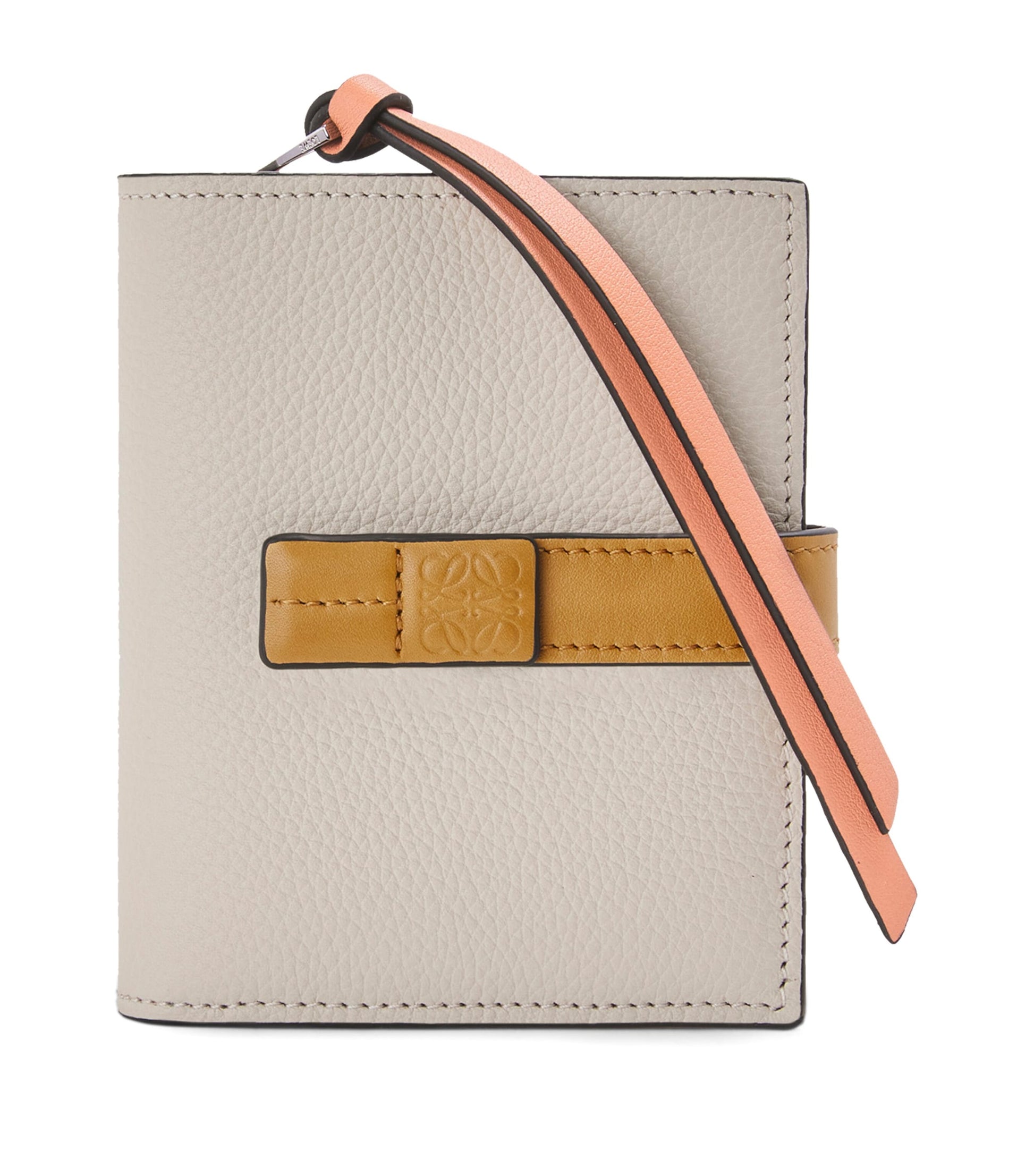 LOEWE Beige Leather Zip Wallet