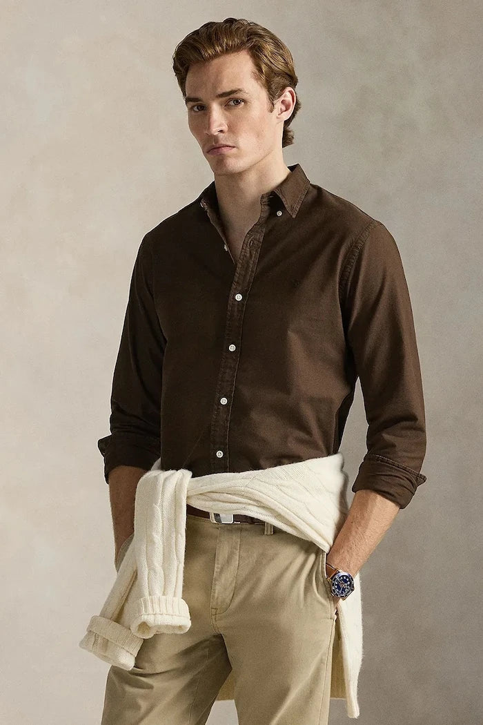 Polo Ralph Lauren риза мъжка от памук