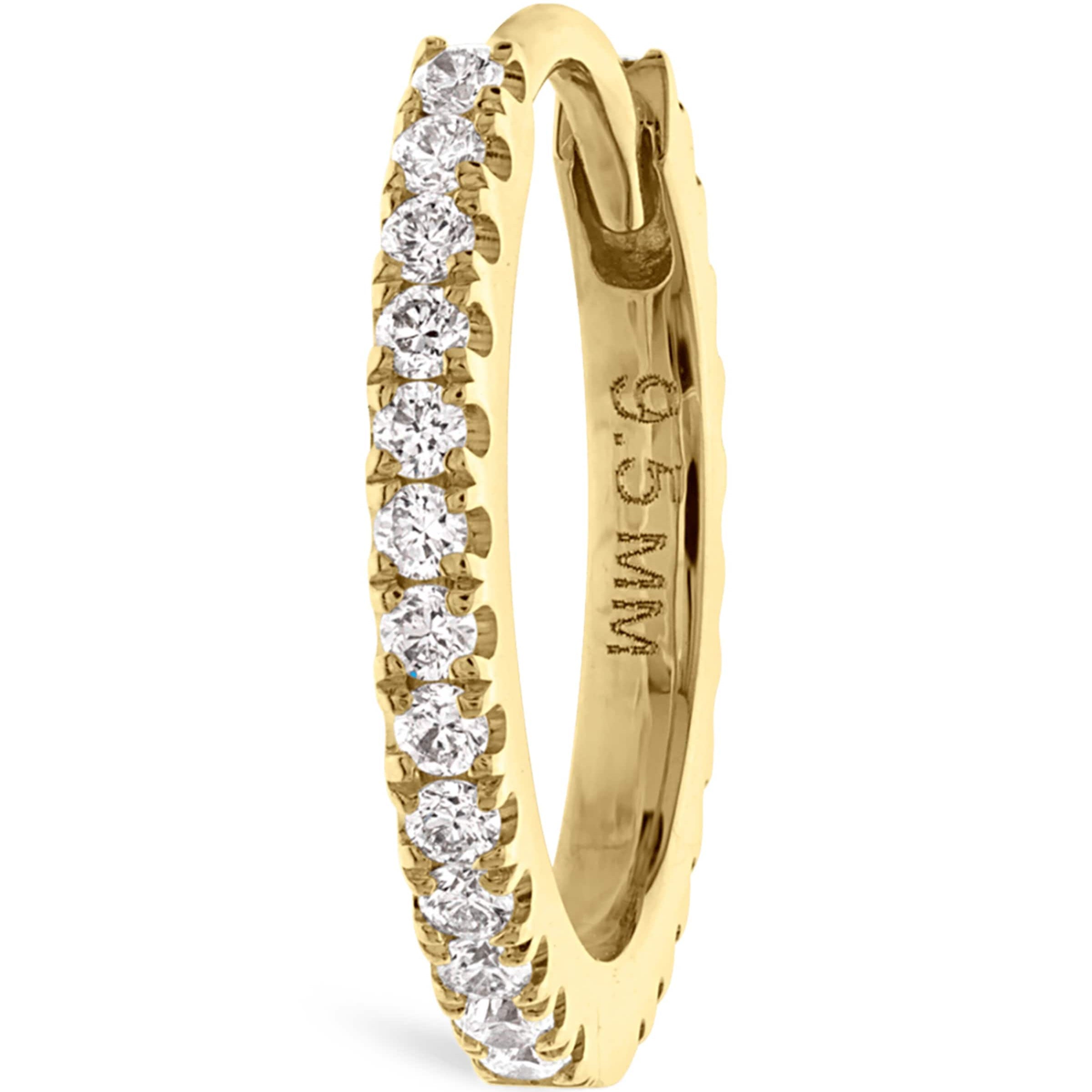 Maria Tash Diamond Eternity Single Hoop Earring (9.5mm)