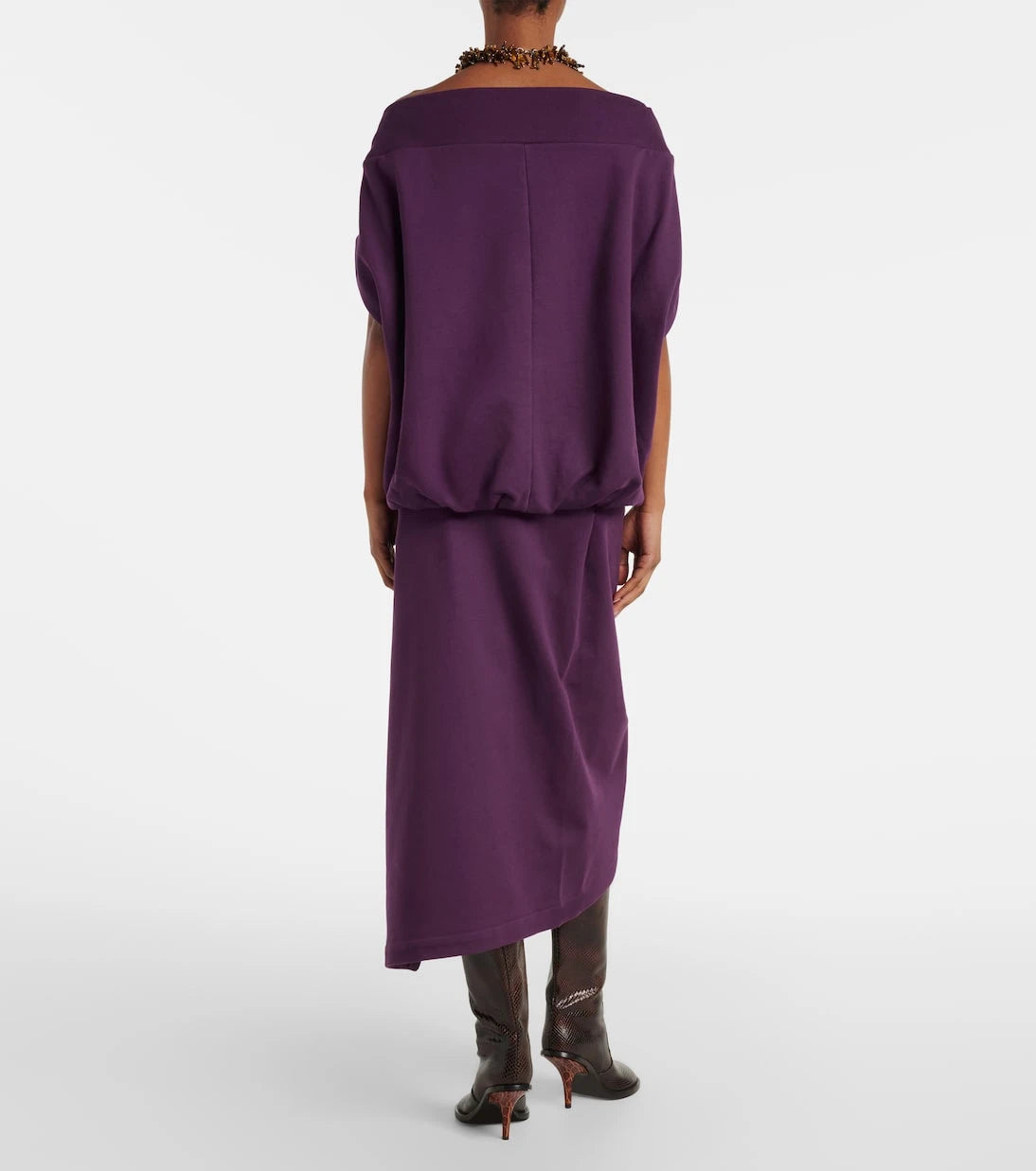 Dries Van Noten - Ruffled cotton jersey midi skirt