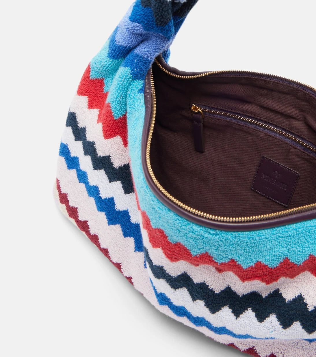 Missoni - Zigzag cotton terry top-handle bag