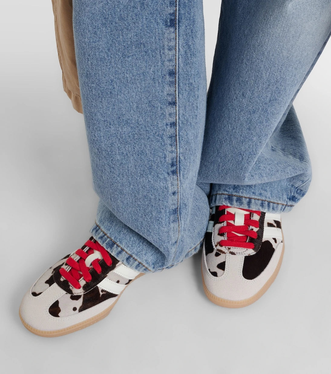 Adidas - Cow-print calf hair sneakers