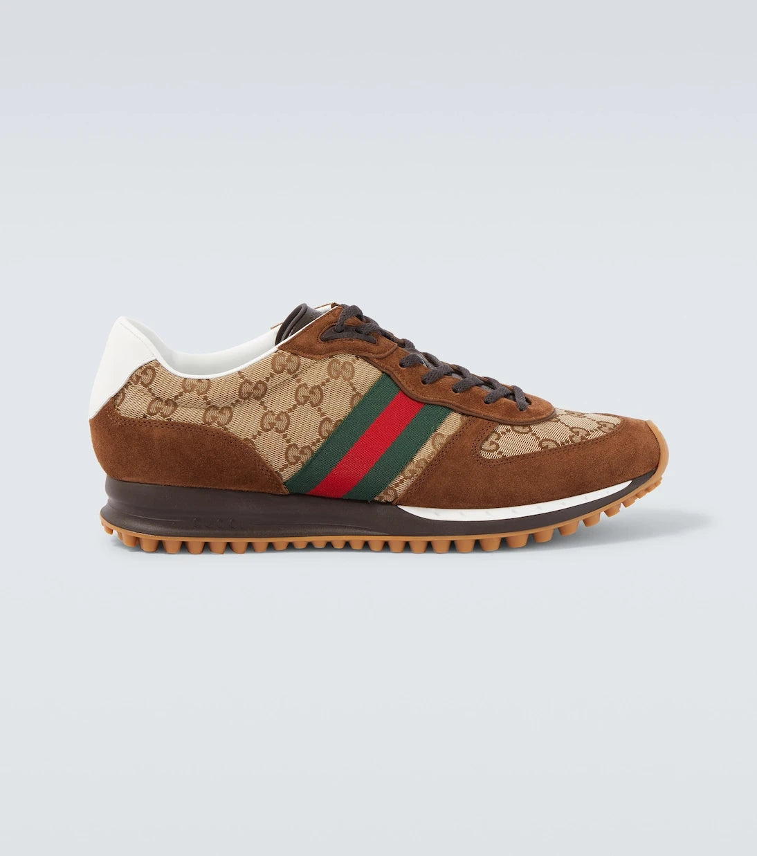 Gucci - Re-Motion GG Canvas suede-trimmed sneakers
