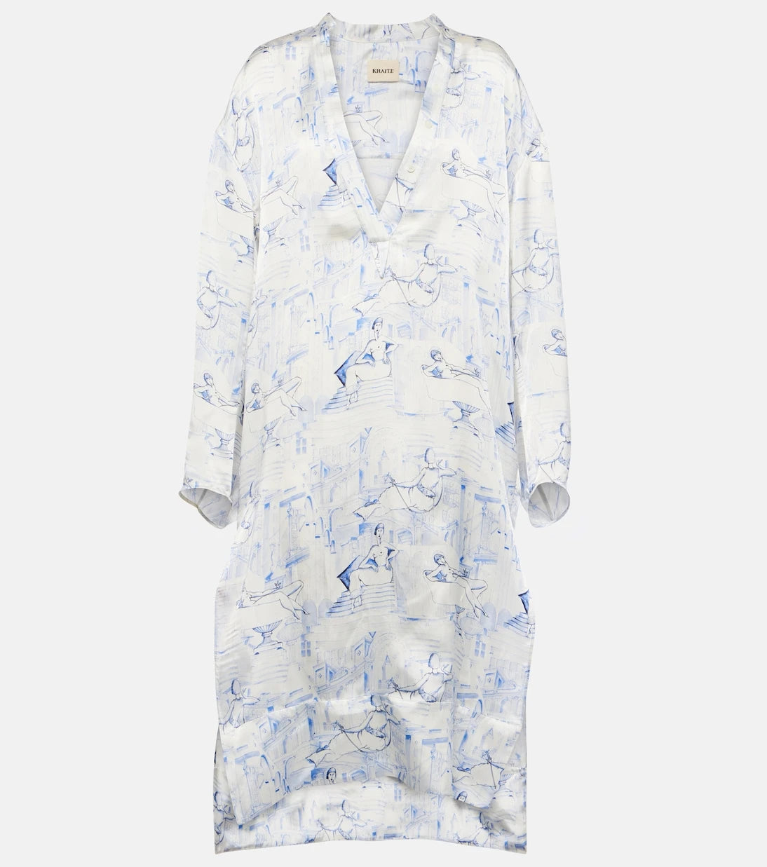 Khaite - Brom printed midi dress