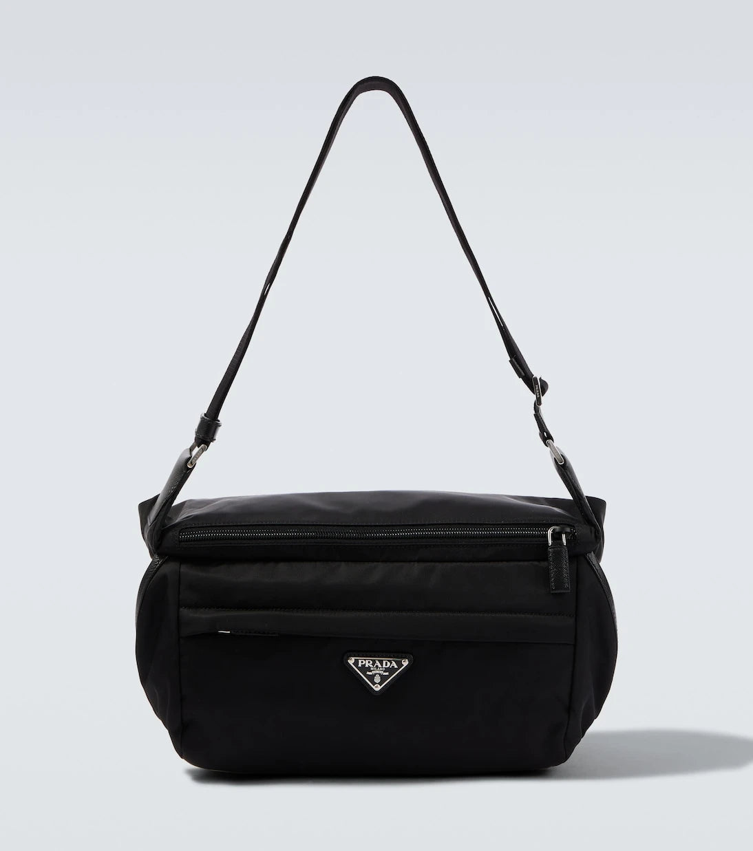 Prada - Re-Nylon leather-trimmed shoulder bag