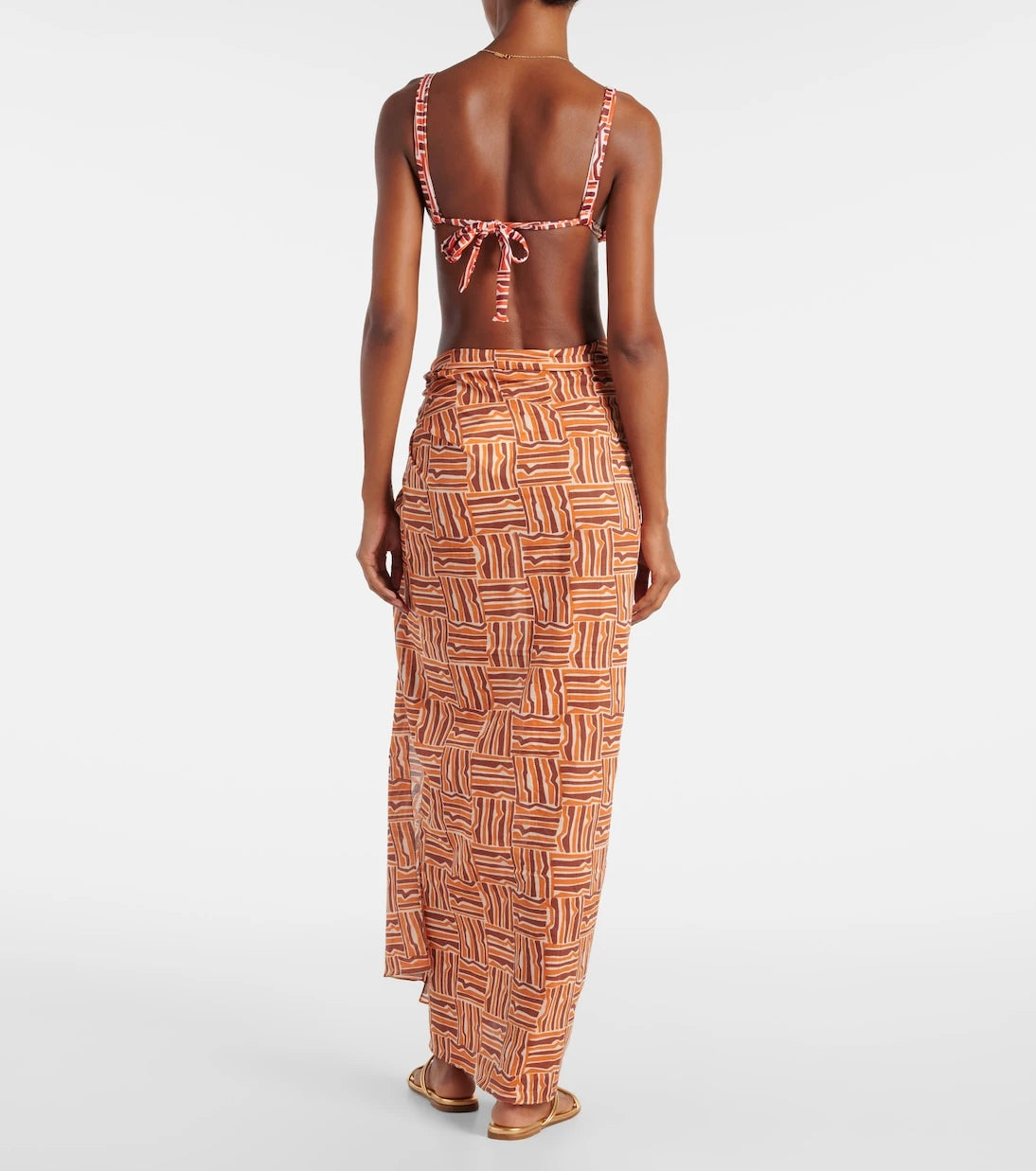 Faithfull - Zinnia printed cotton beach cover-up