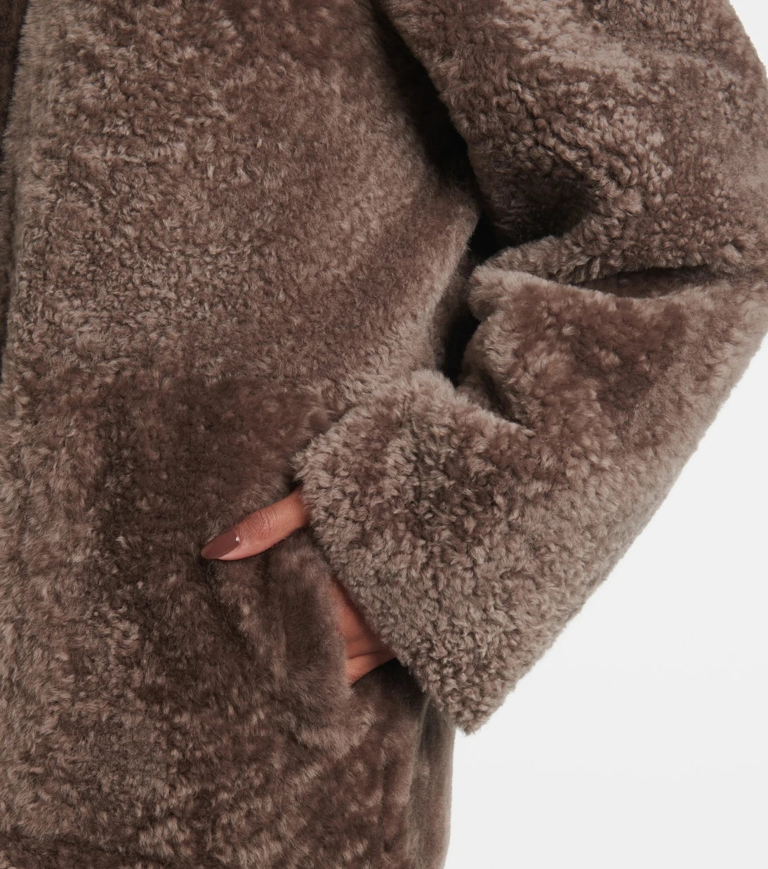 Joseph - Reversible shearling and leather hooded coat
