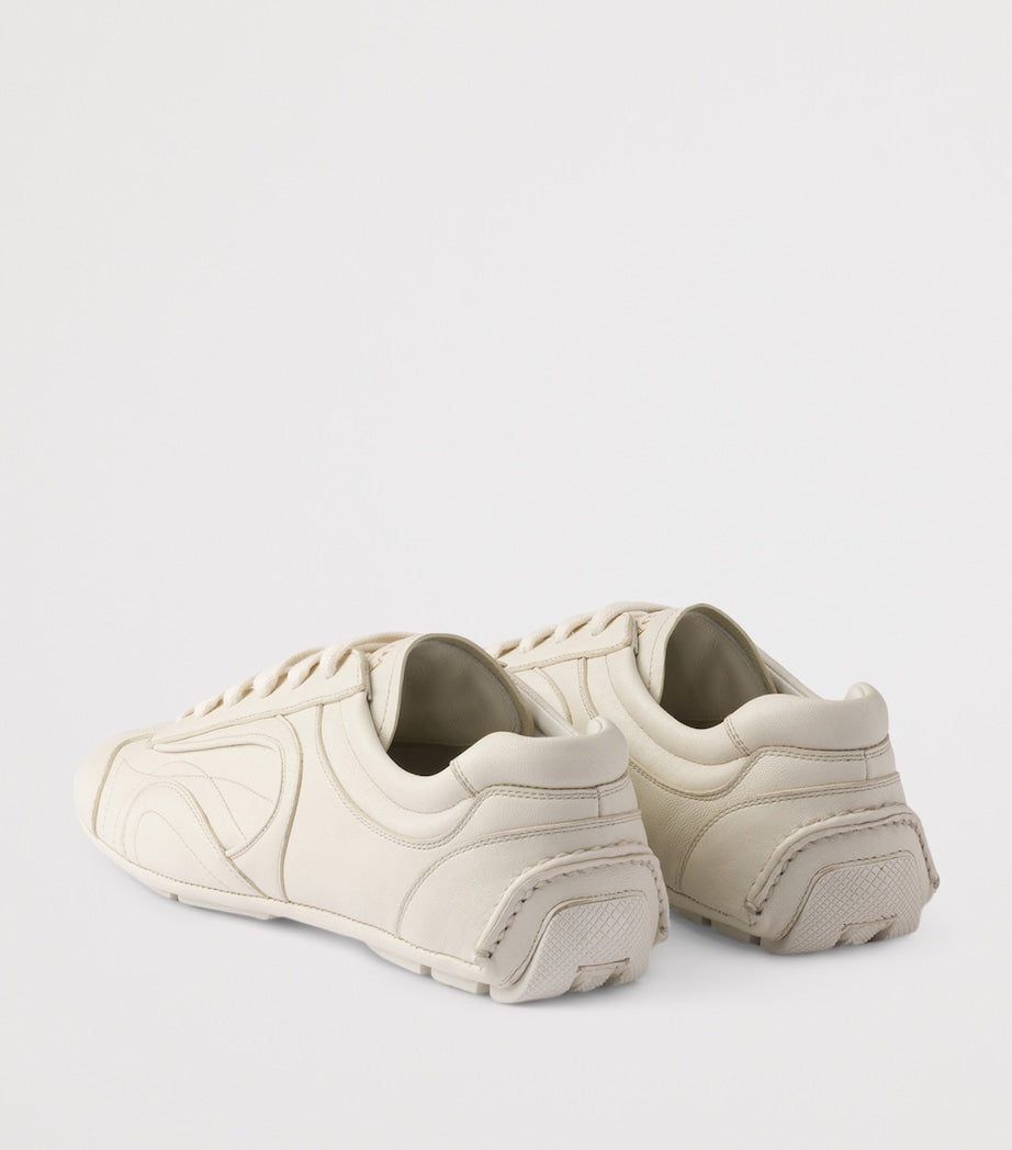 Nappa Leather Antiqued Sneakers