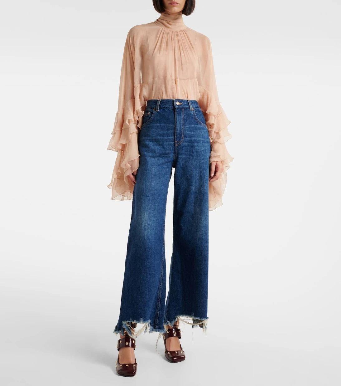 Chloé - Mid-rise wide-leg jeans