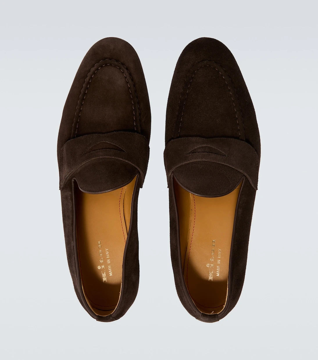 Kiton - Suede penny loafers