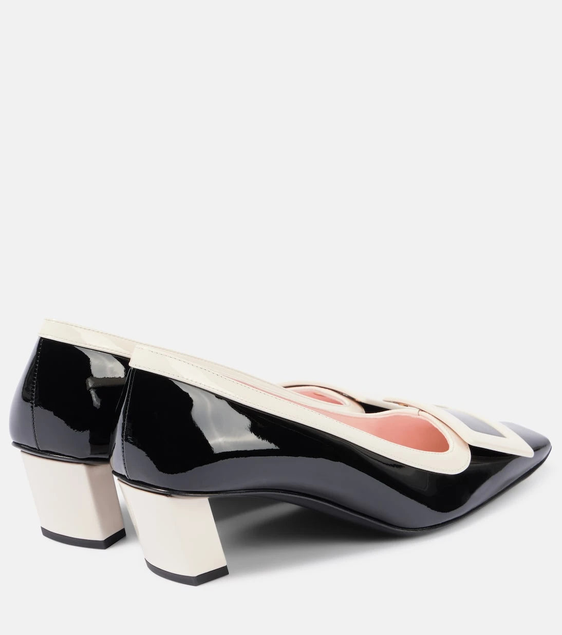 Roger Vivier - حذاء بيل فيفييه 45 بكعب من الجلد اللامع