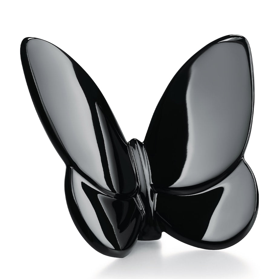 Baccarat Papillon Lucky Butterfly Black Ornament