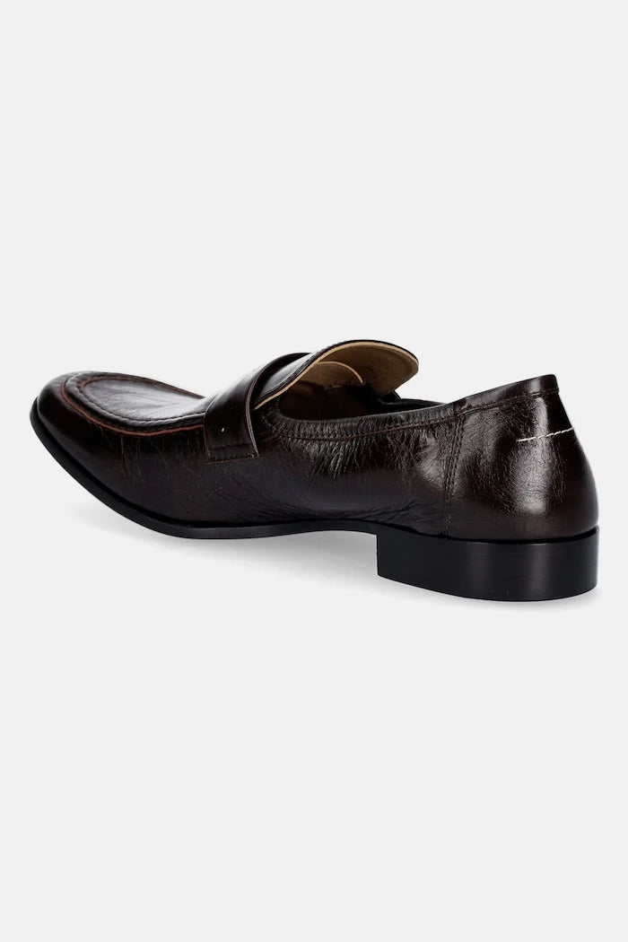MM6 Maison Margiela мокасини мъжки от кожа