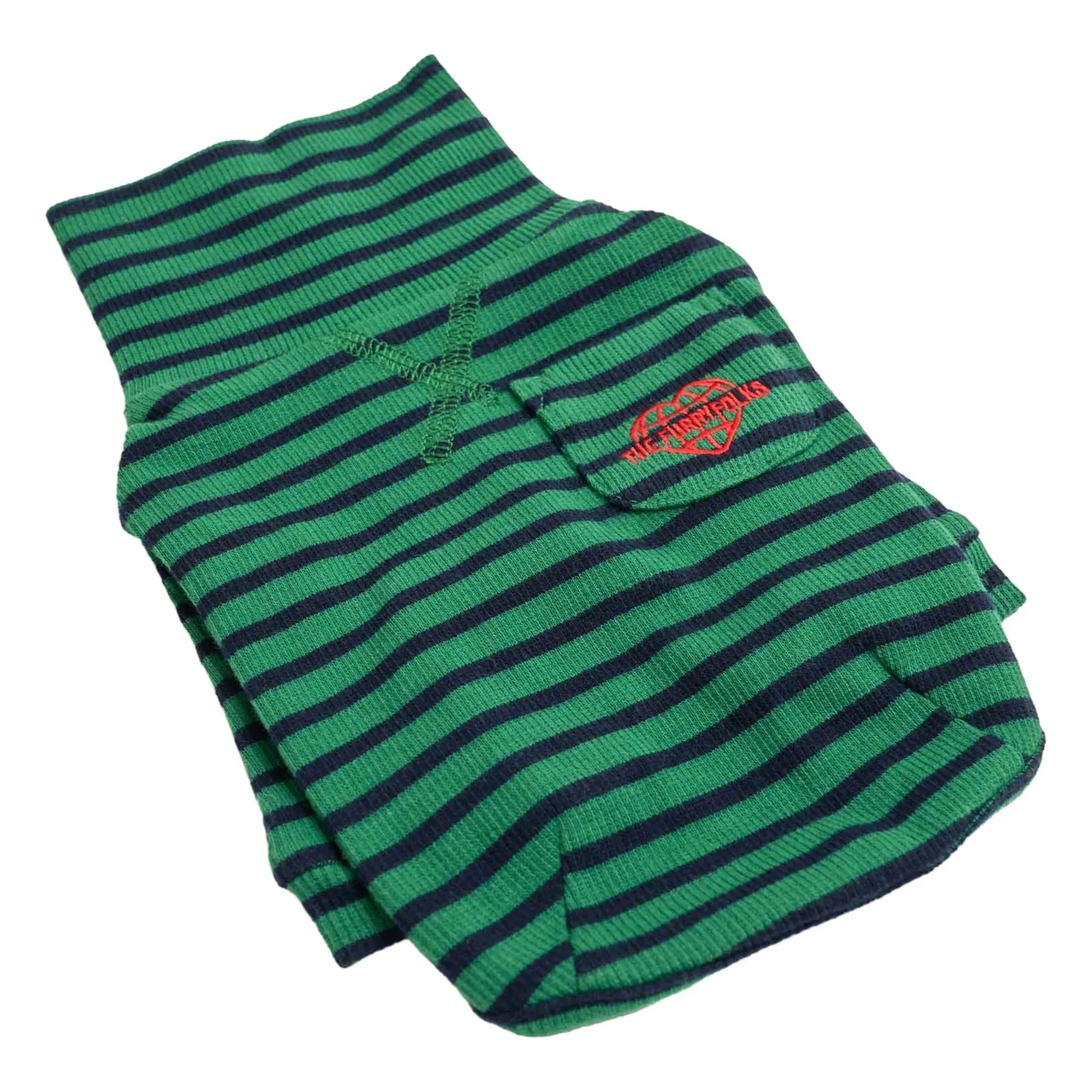 The Furry Folks - Striped sweater | Green