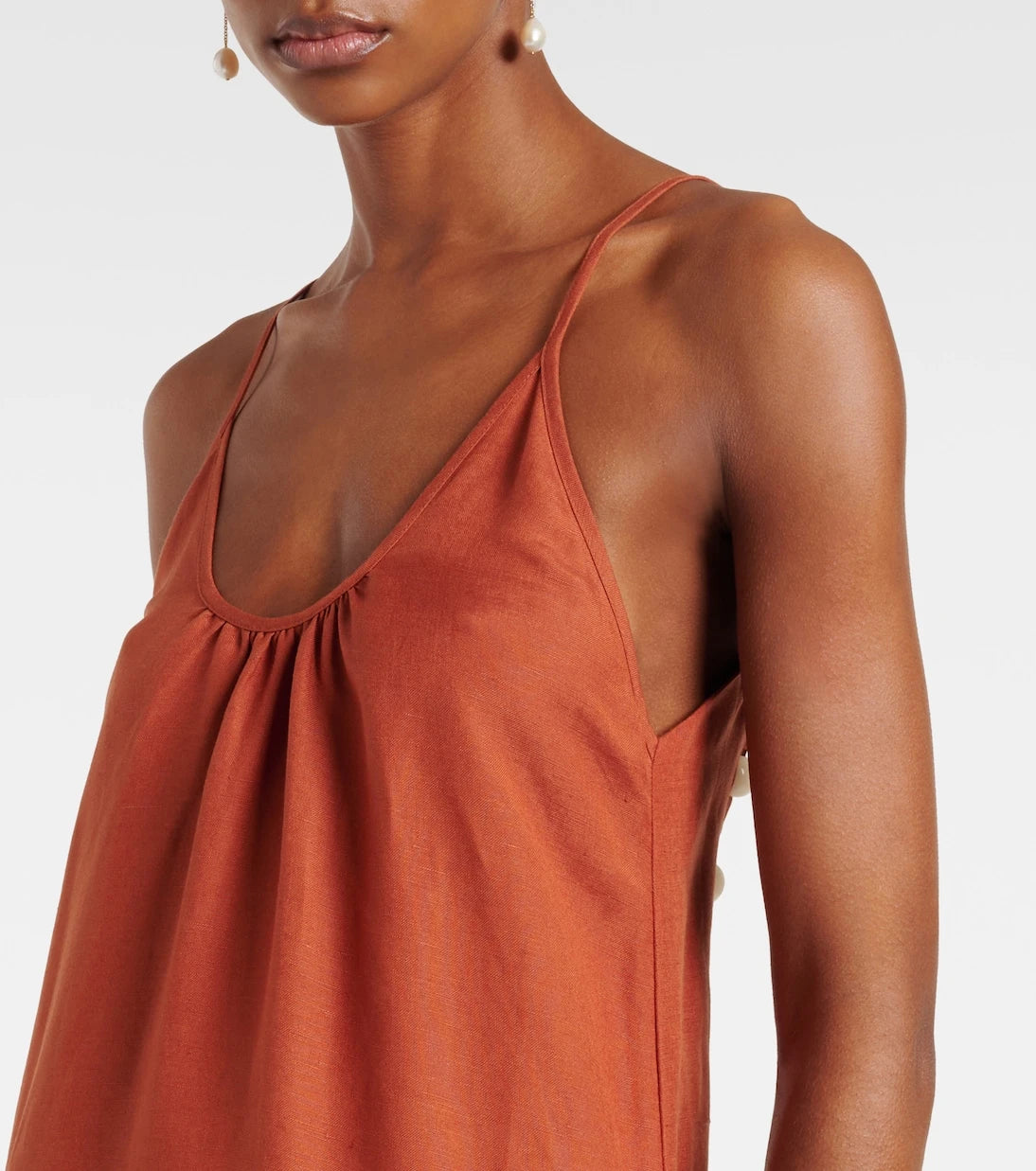 Adriana Degreas - Linen-blend maxi dress