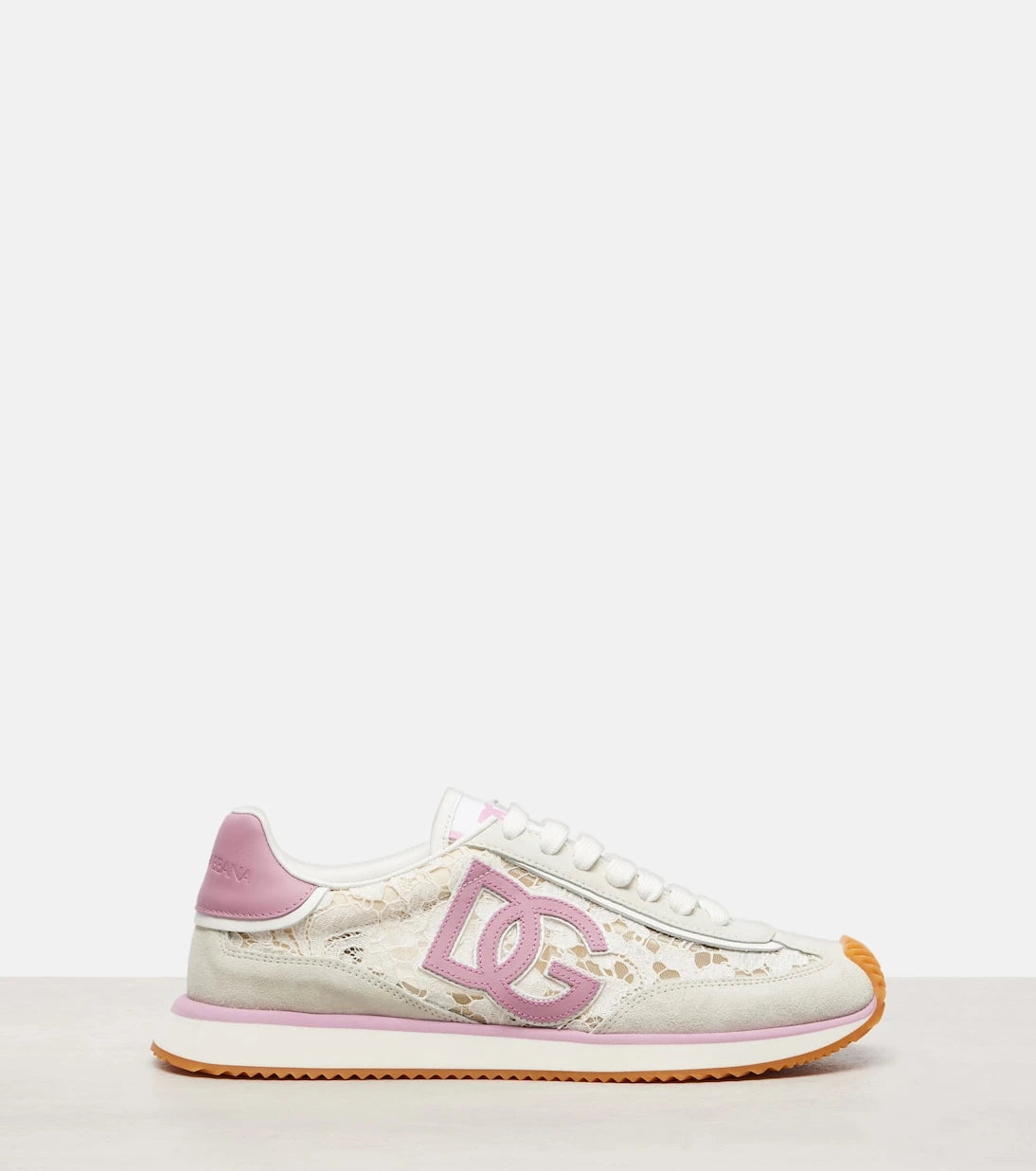 Dolce&Gabbana - DG Cushioned leather-trimmed sneakers