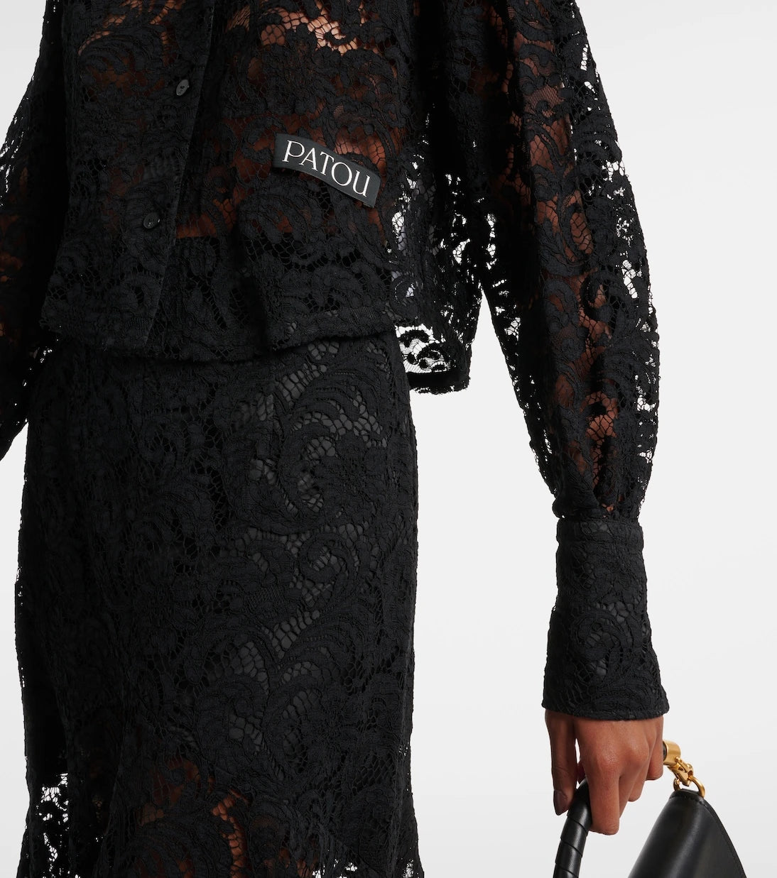 Patou - Cropped lace blouse