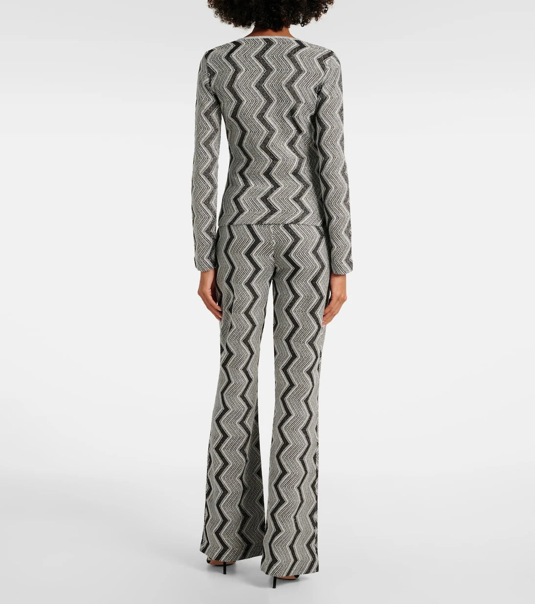 Missoni - سترة صوفية بنمط الزجزاج المعدني