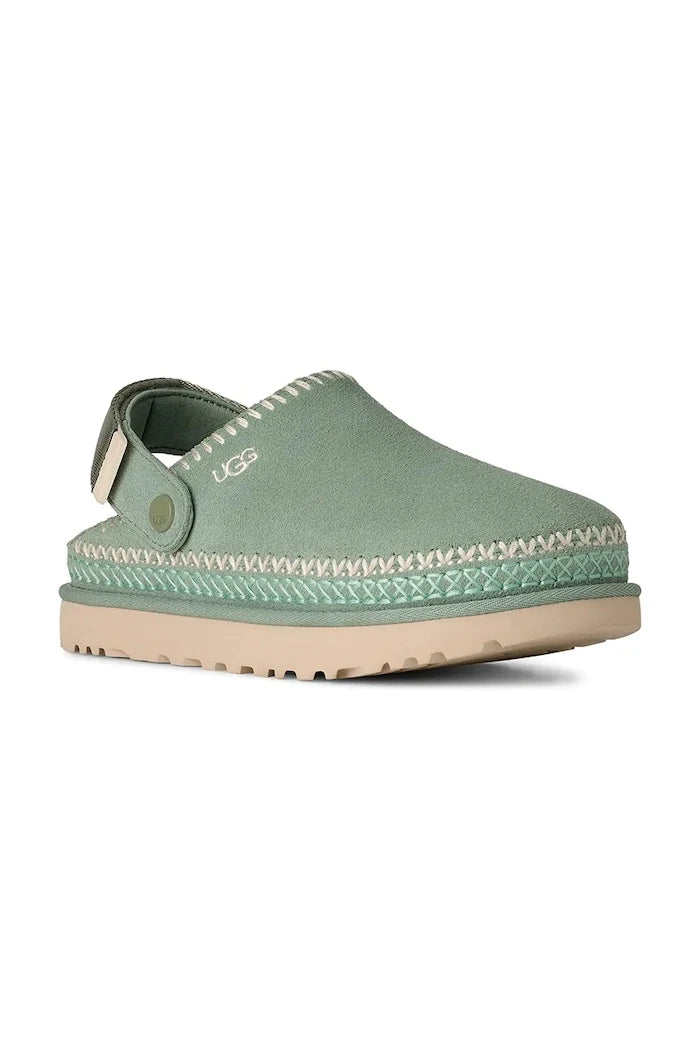Велурени чехли UGG W Goldenstar Meadow Accent Clog