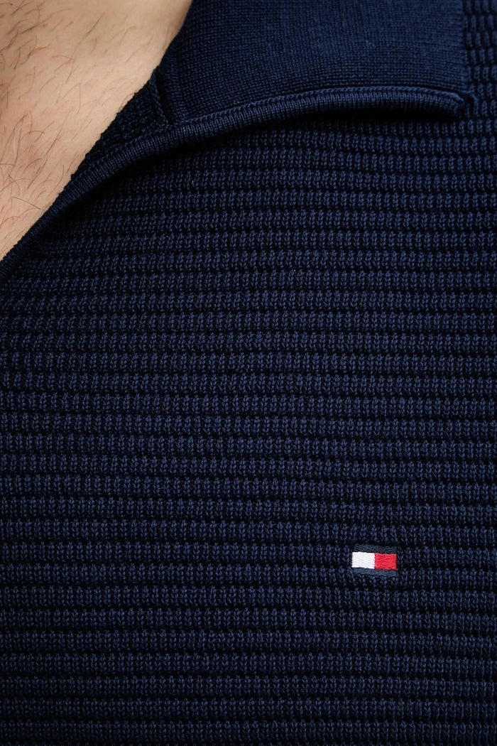 Tommy Hilfiger тениска с яка мъжка от памук