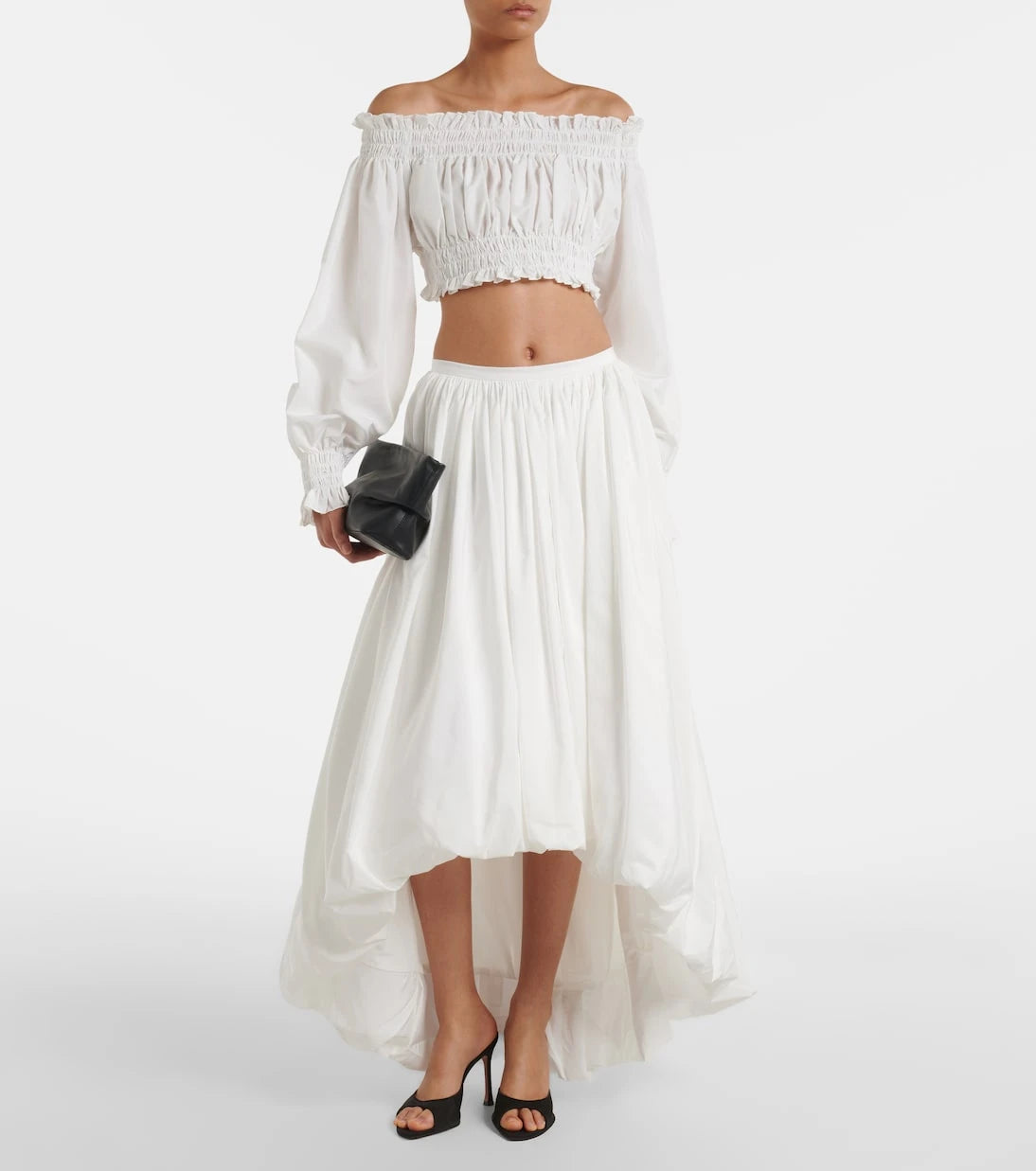 Norma Kamali - Asymmetric jersey maxi skirt