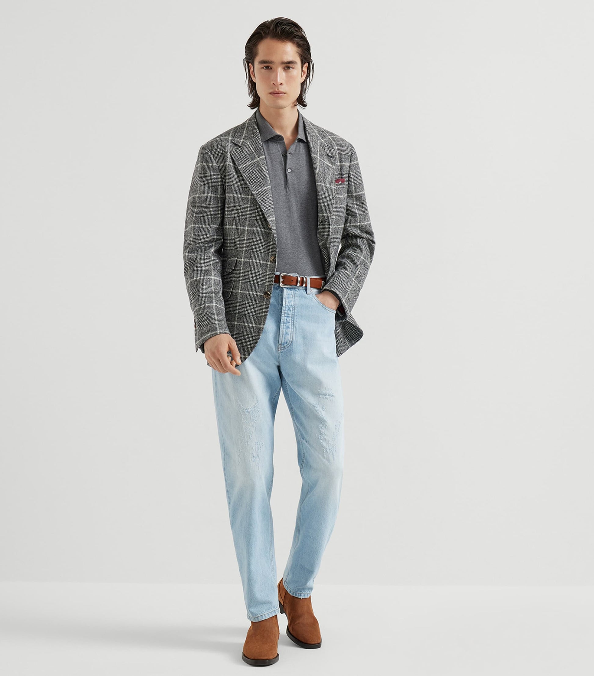 Brunello Cucinelli Cotton Polo Sweater