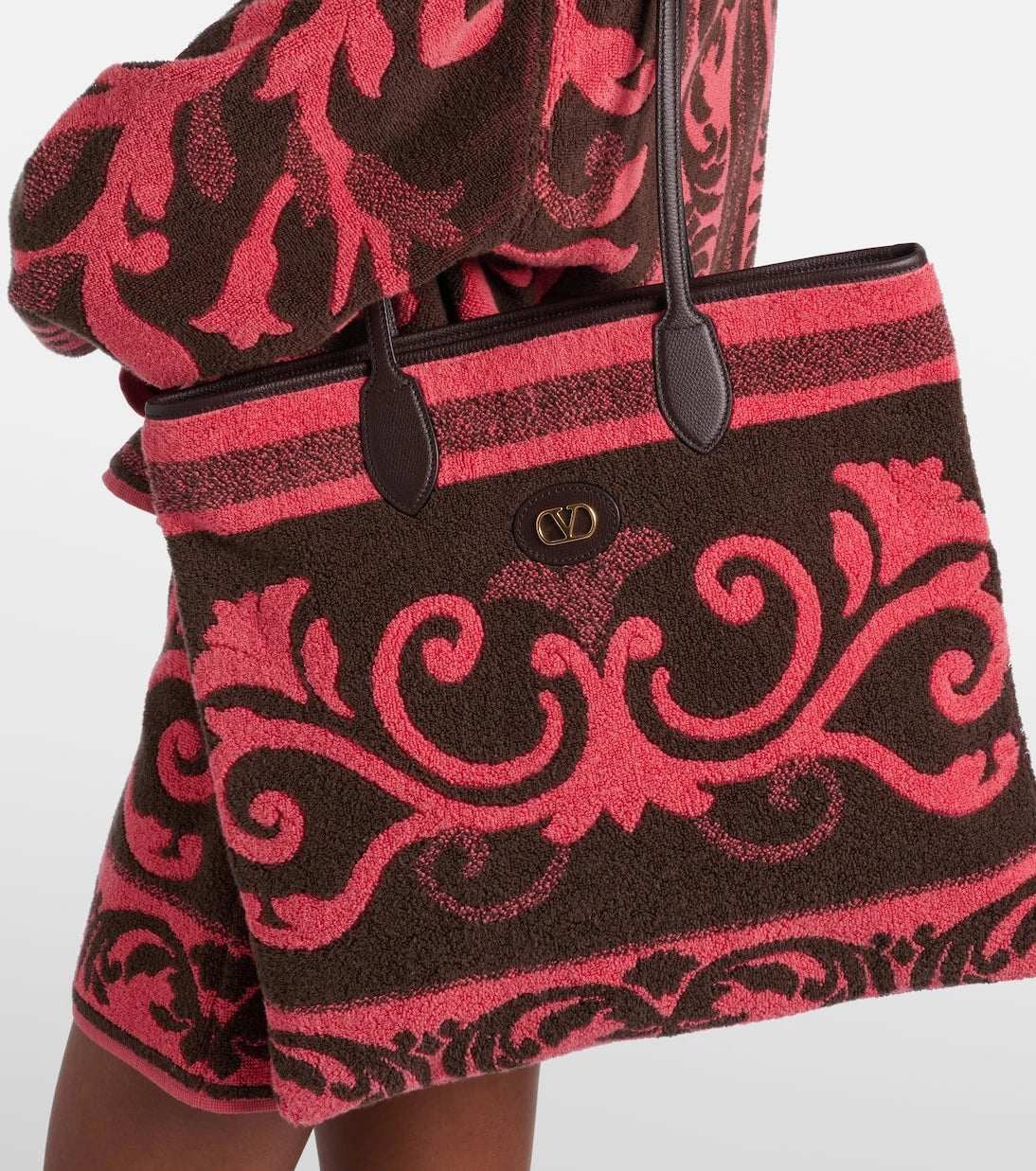 Valentino Garavani - VLogo N/S Medium terry tote bag