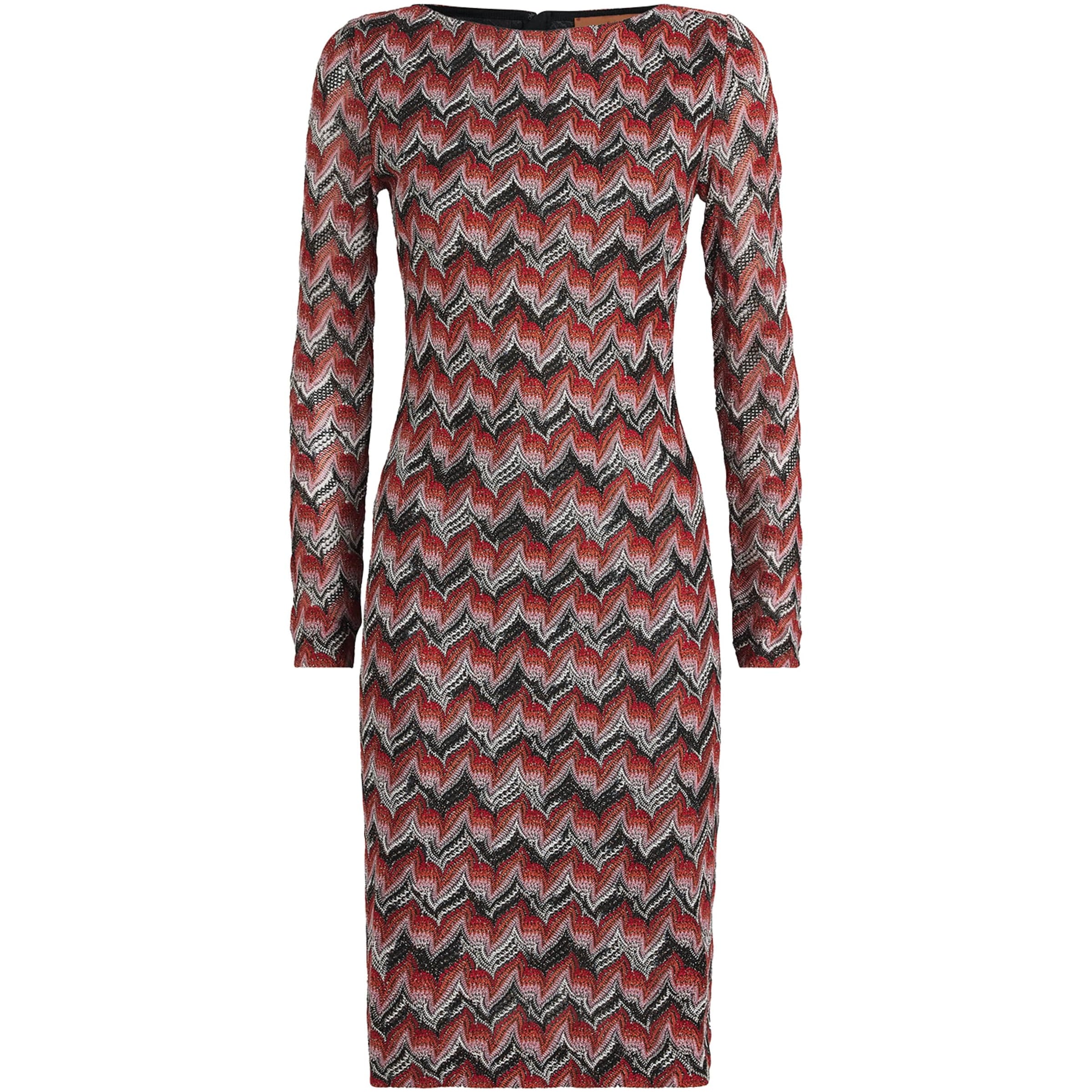 Missoni Red Zigzag Midi Dress