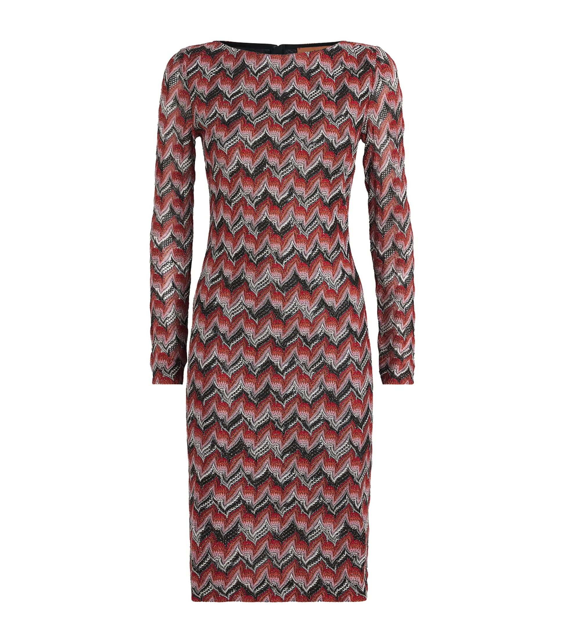Missoni Red Zigzag Midi Dress