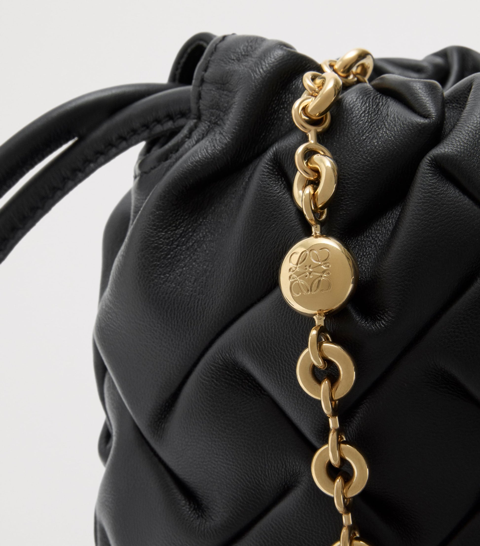 LOEWE Mini Pinched Leather Flamenco Purse