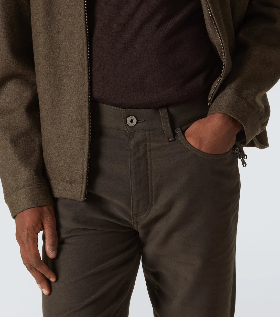 Zegna - Roccia cotton and cashmere straight pants