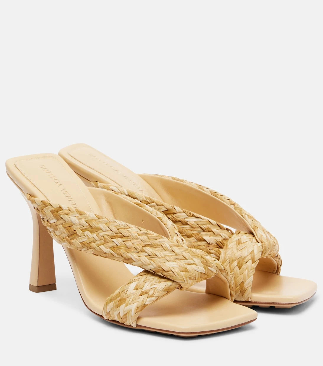 Bottega Veneta - Riva örgü rafya terlik